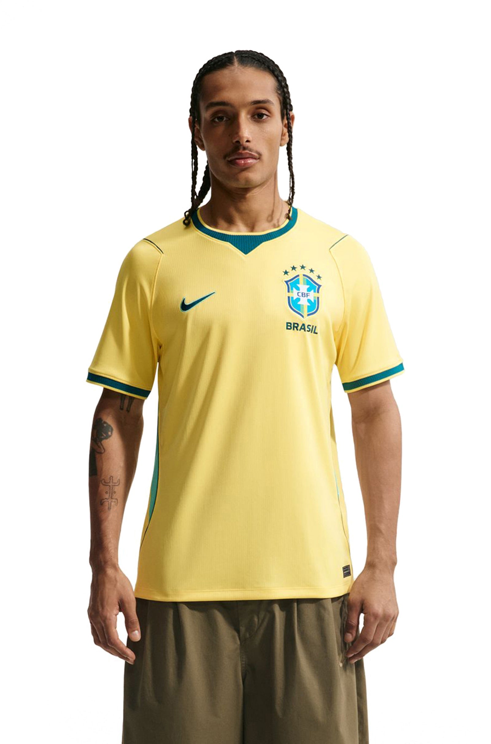 Nike Mens Brazil 2026 Home Jersey - Yellow – RANK Goalkeeping