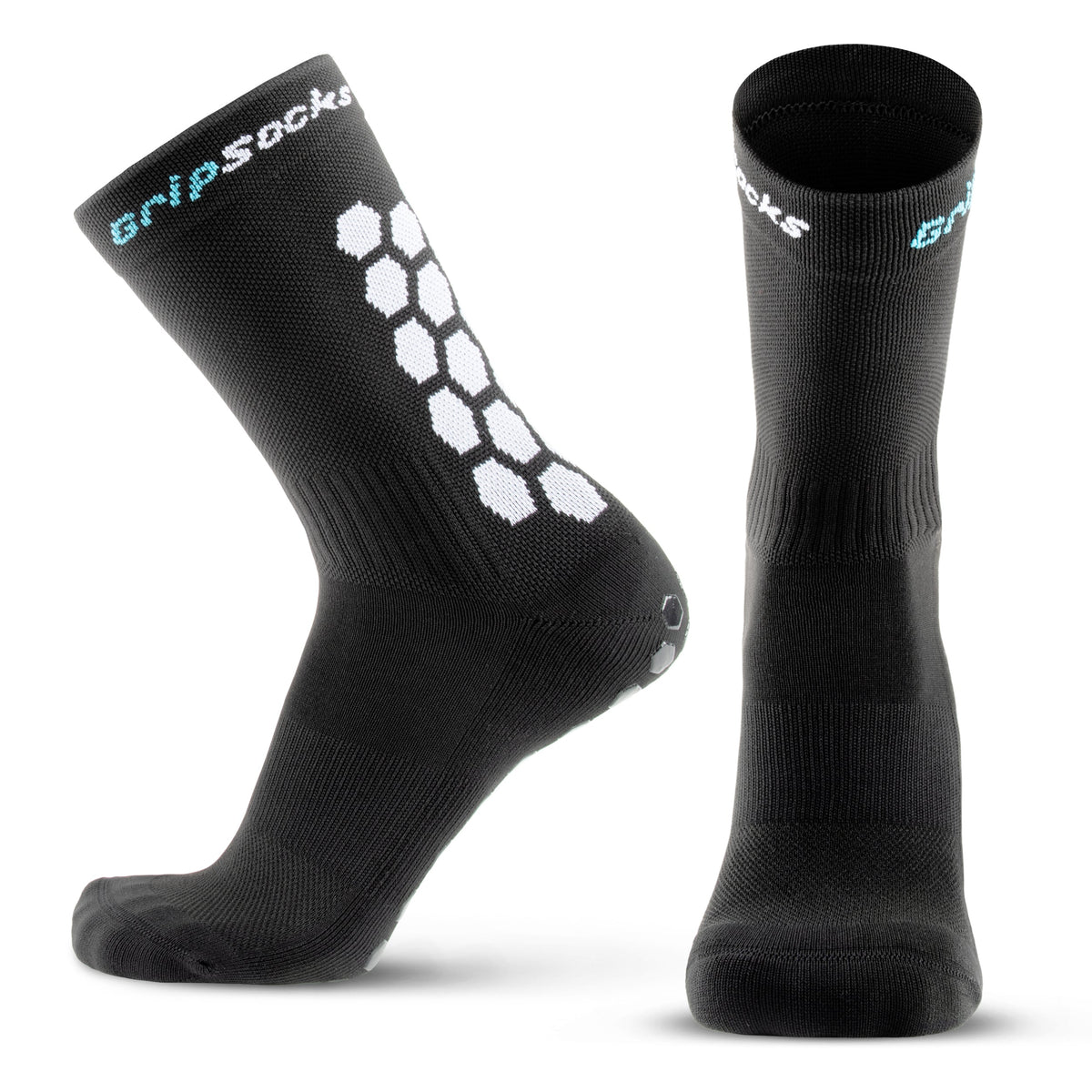 GripSocks - Crew Height - Black