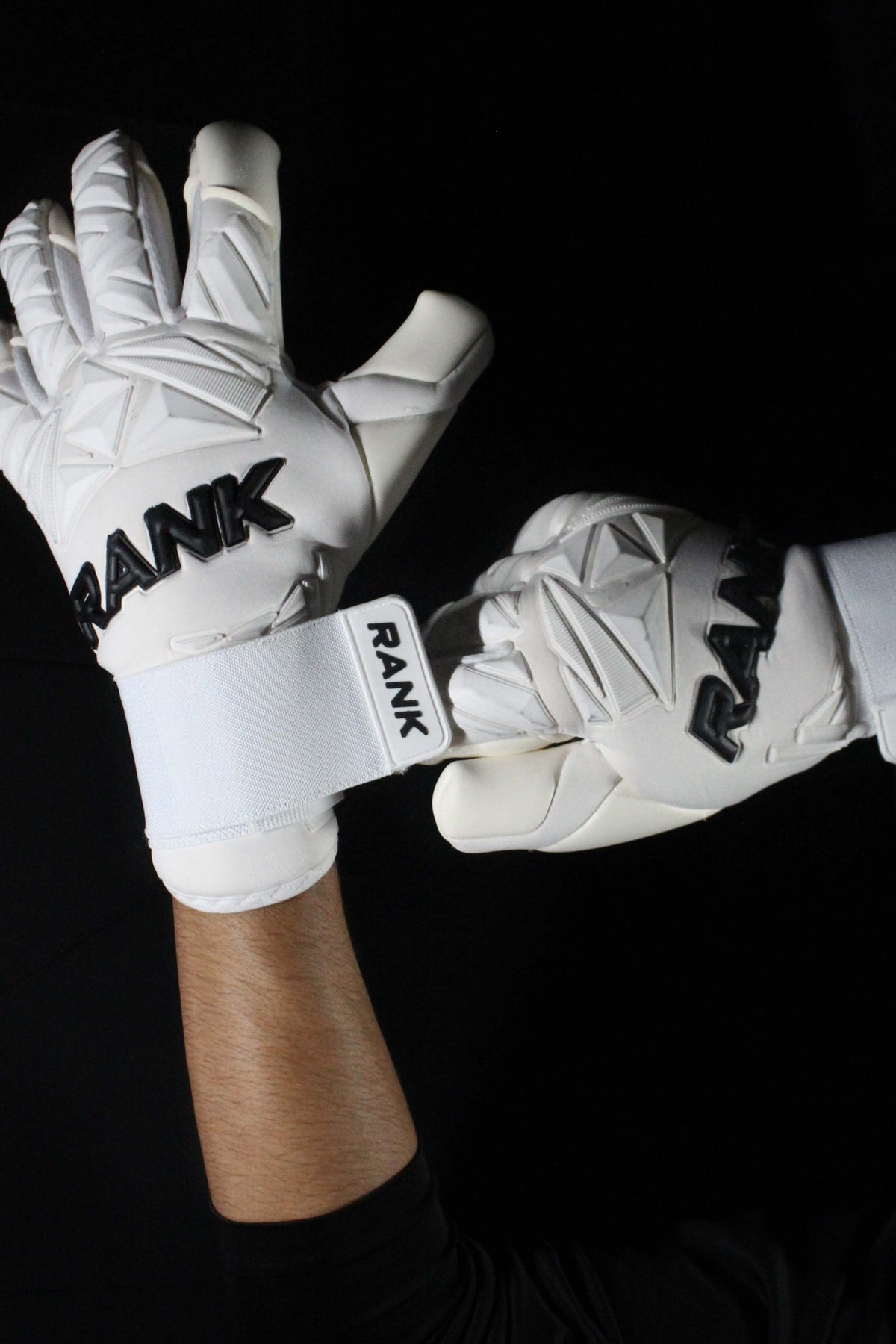 RANK Goalkeeping GHOST goalkeeper gloves, adjusting double wrist strap – www.rankgoalkeeping.com