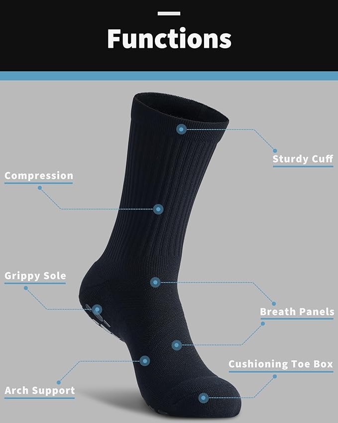 Grip Socks - 2 pack - Black