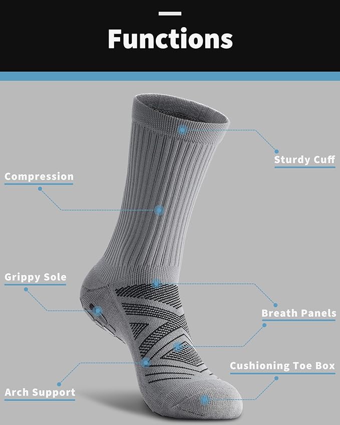 Grip Socks - 2 pack - Grey