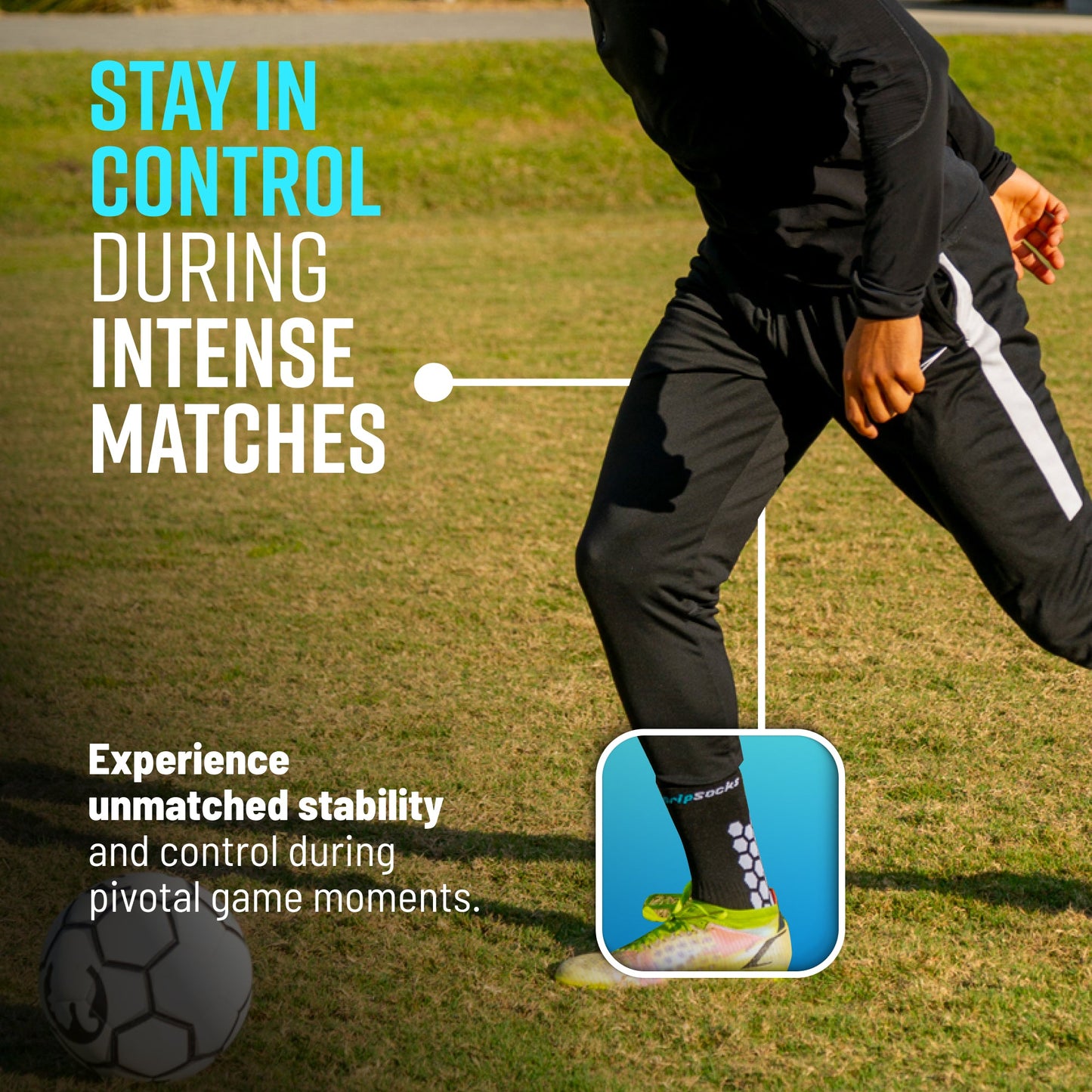 GripSocks - Crew Height - Black