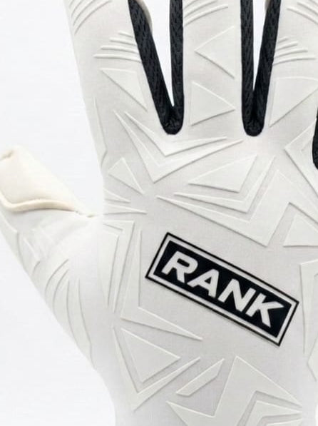 RANK Goalkeeping - GHOST 2 - New glove.  White and Black colorway.  Available on rankgoalkeeping.com