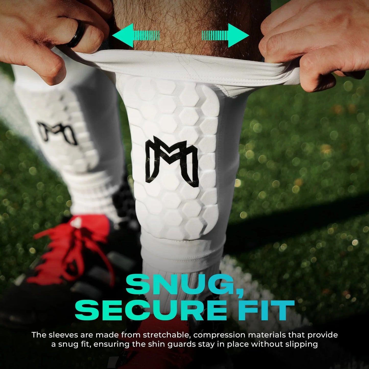 MEDICAPTAIN Mini Shin Pad Sleeves With Built In Shin Guards