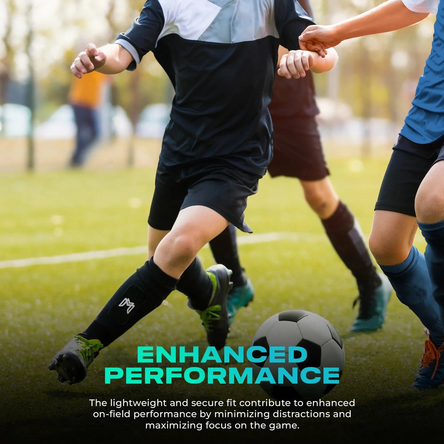 MEDICAPTAIN Mini Shin Pad Sleeves With Built In Shin Guards