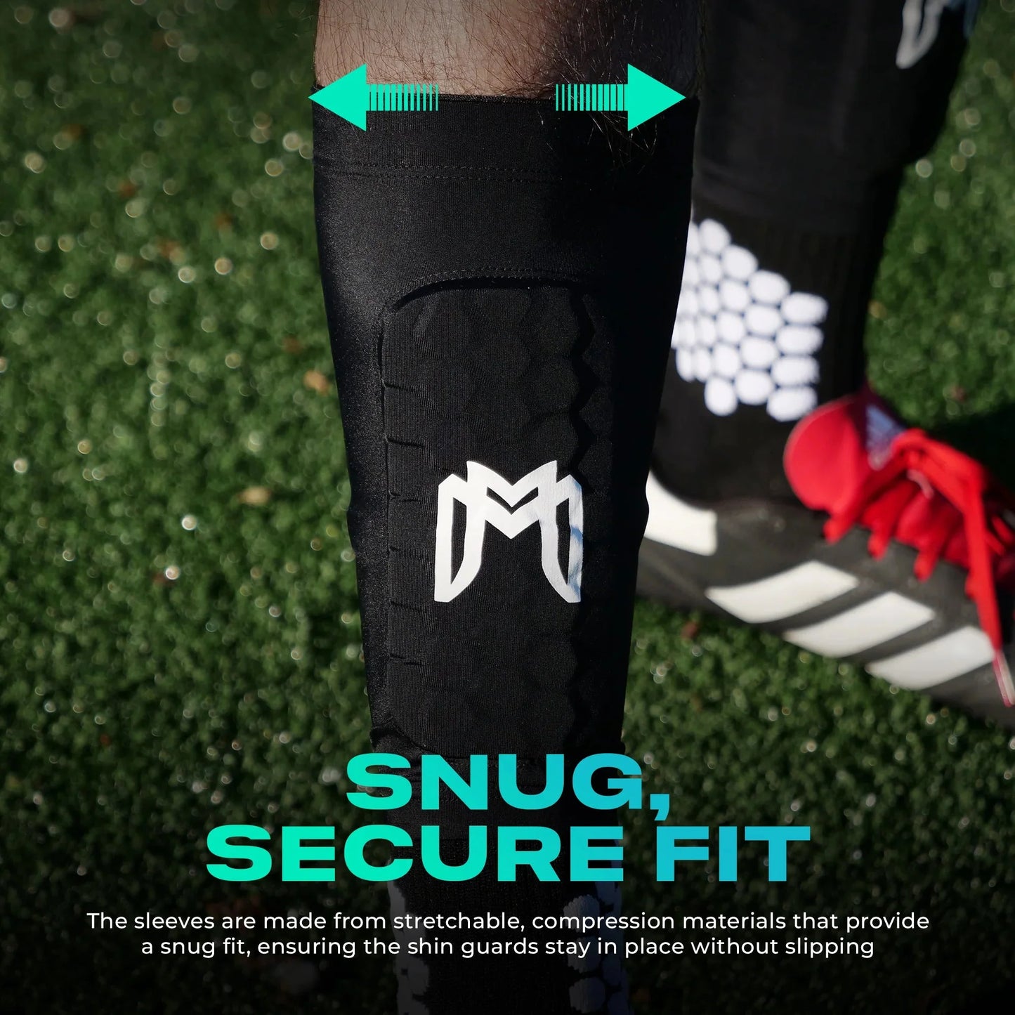 MEDICAPTAIN Mini Shin Pad Sleeves With Built In Shin Guards