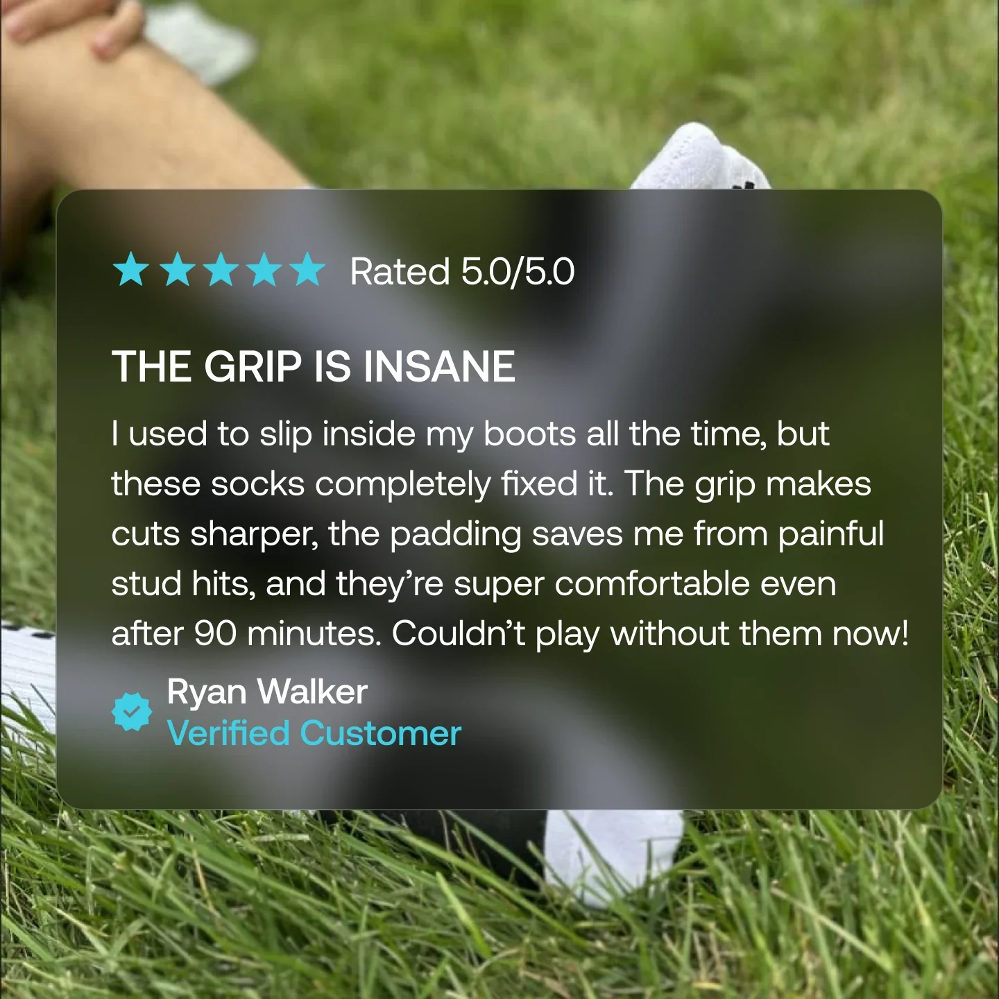 Grip Socks w/ Cushioned Ankle Protection (WHITE)
